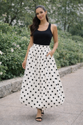 The Blanc Dot Bubble Skirt