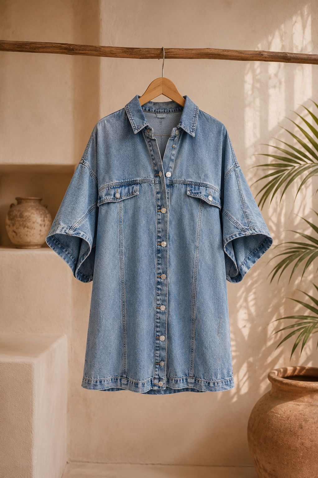 The Coastal Ease Denim Dress
