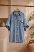 The Coastal Ease Denim Dress
