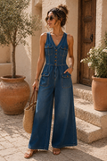 The Solstice Denim Jumpsuit