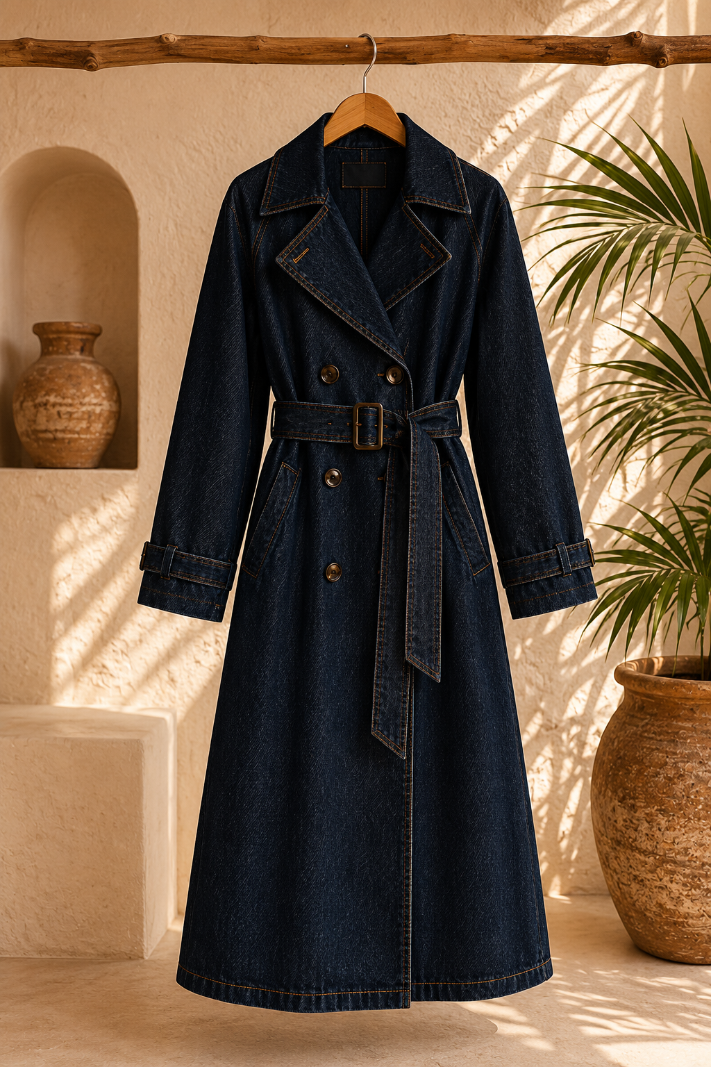 The After Dark Denim Trench