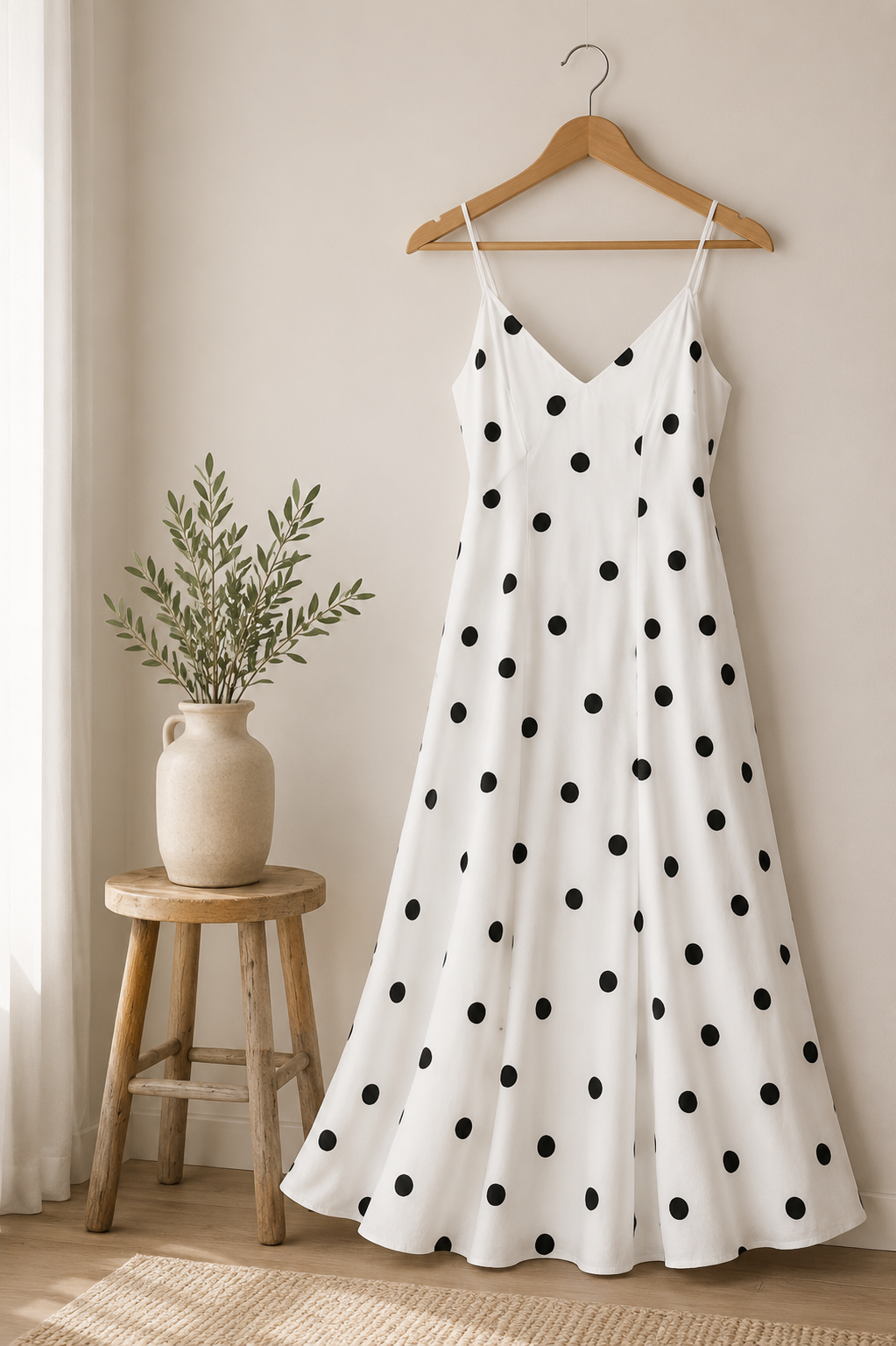 Monroe Polka Dot Maxi Dress